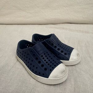 Native Navy blue toddler shoes